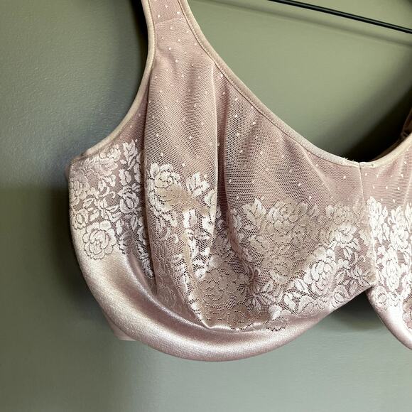 Soma Stunning Support Unlined Minimizer Bra Size 40G Adobe Rose Nude Pink Mauve - Picture 4 of 16